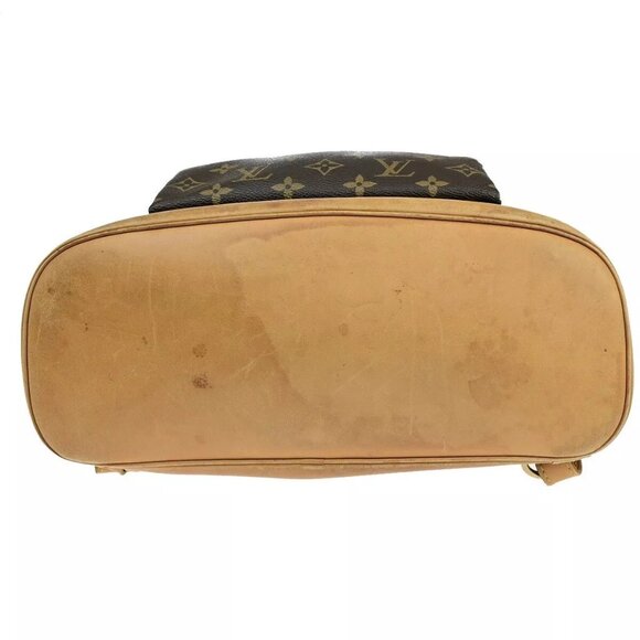 LOUIS VUITTON Montsouris GM Backpack Bag Monogram Leather Brown - Picture 4 of 16